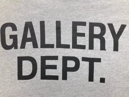 GALLERY DEPT. CENTERED LOGO HOODIE GREY - Sin Sity Reps