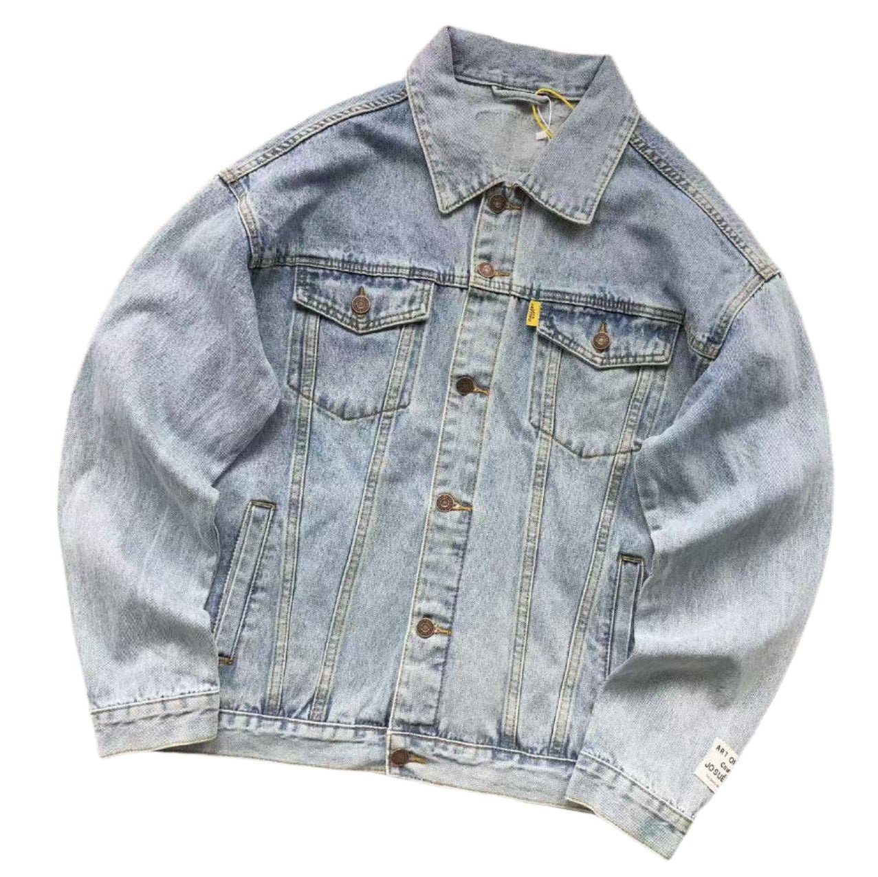 GALLERY DEPT. LOGO - PRINT DENIM JACKET BLUE - Sin Sity Reps