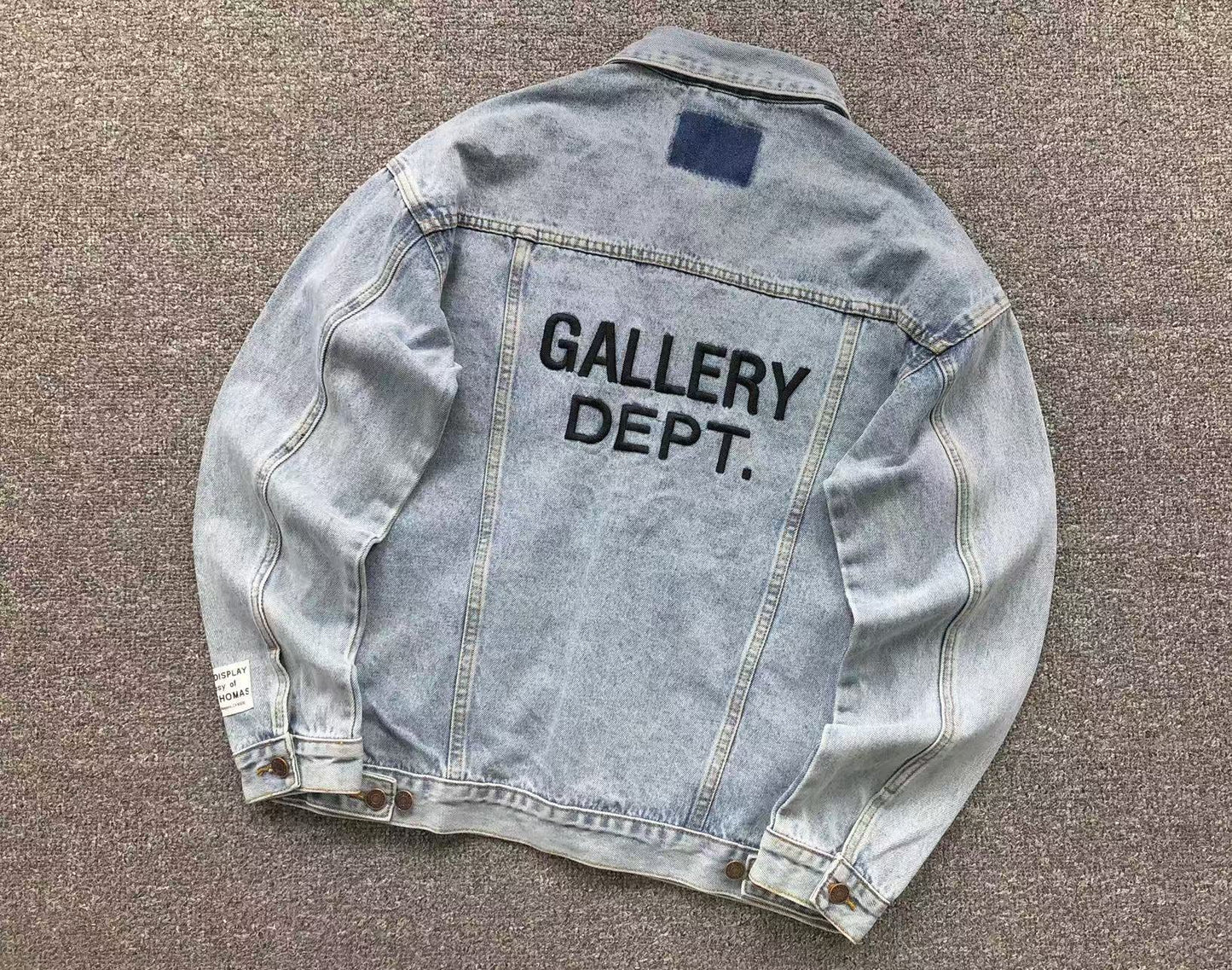 GALLERY DEPT. LOGO - PRINT DENIM JACKET BLUE - Sin Sity Reps