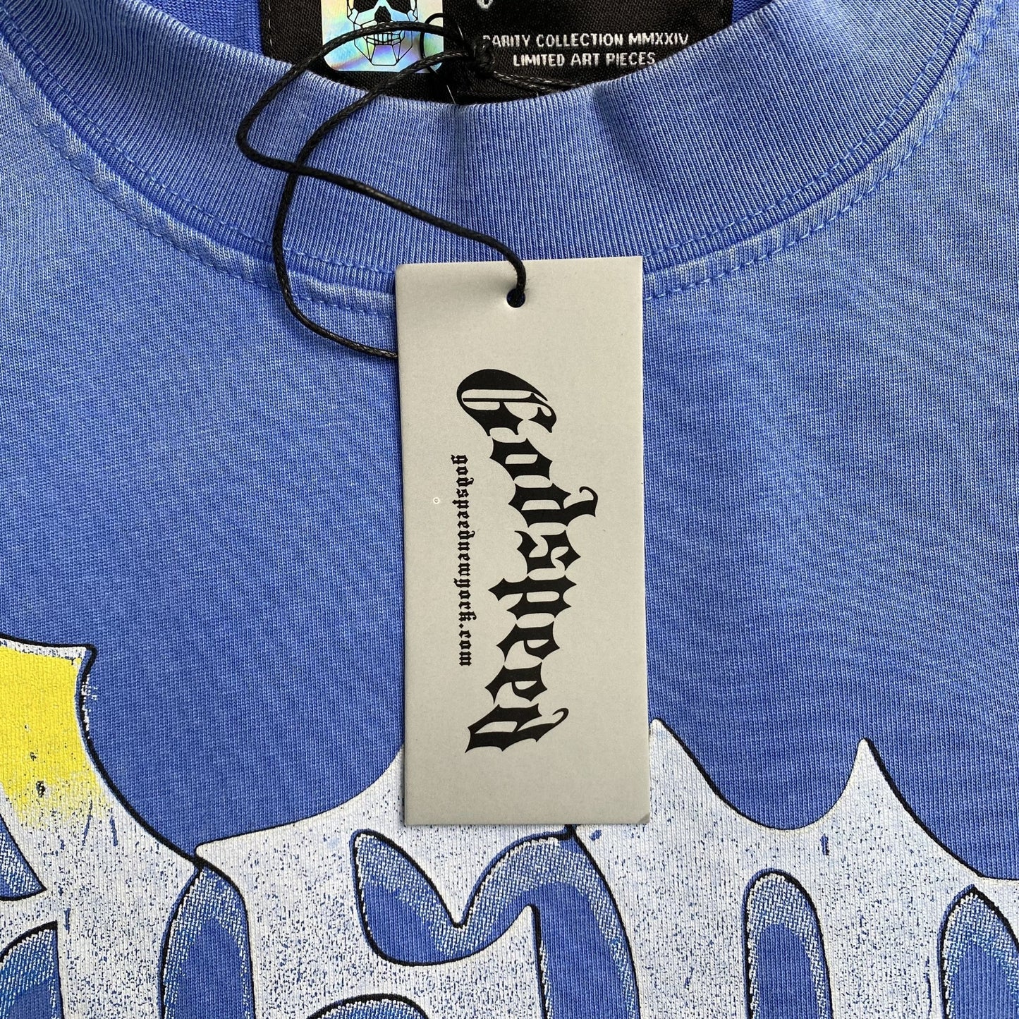 GODSPEED ARTIFICIAL LOVE T - SHIRT WASHED BLUE - Sin Sity Reps