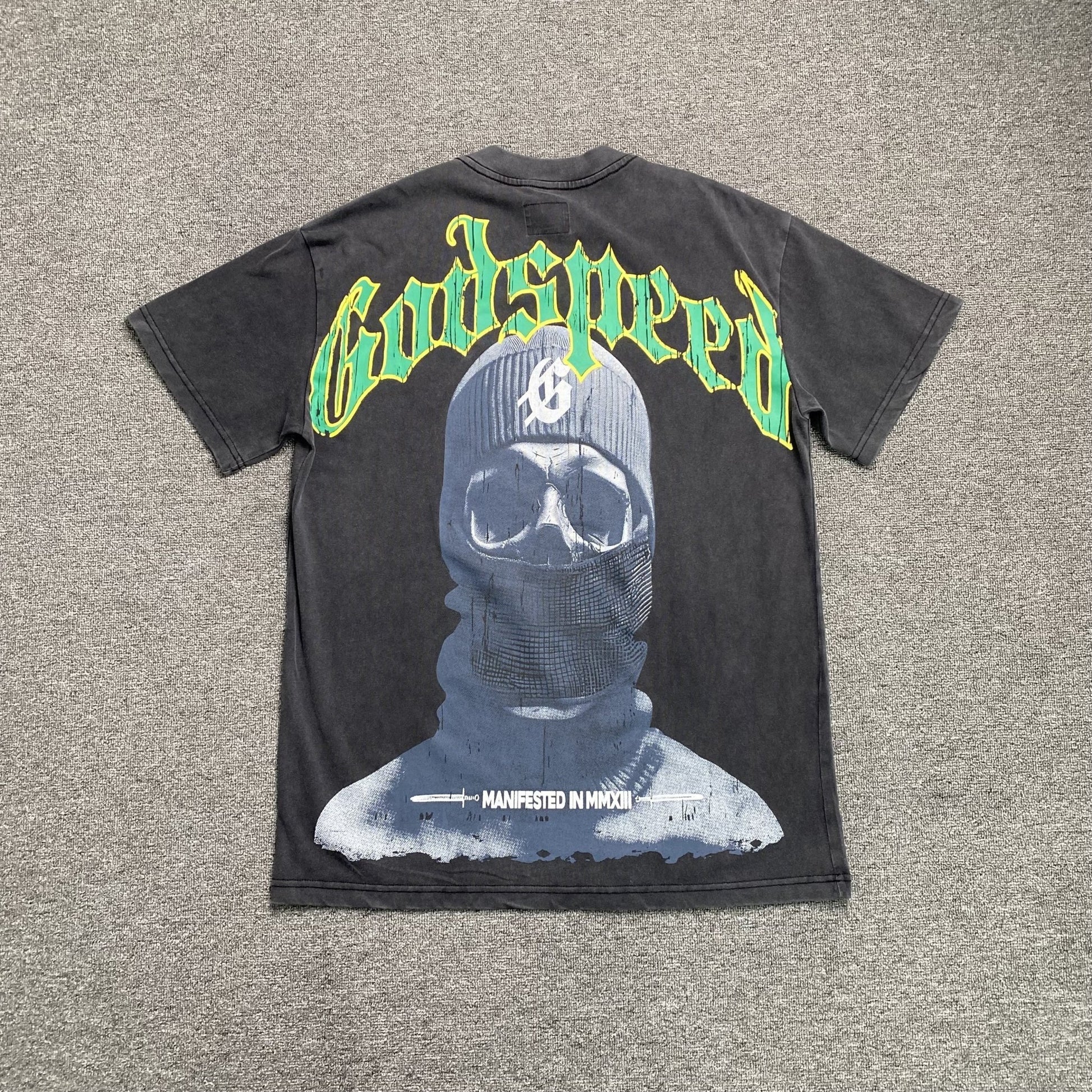 GODSPEED BALACLAVA SZN T - SHIRT WASHED BLACK - Sin Sity Reps