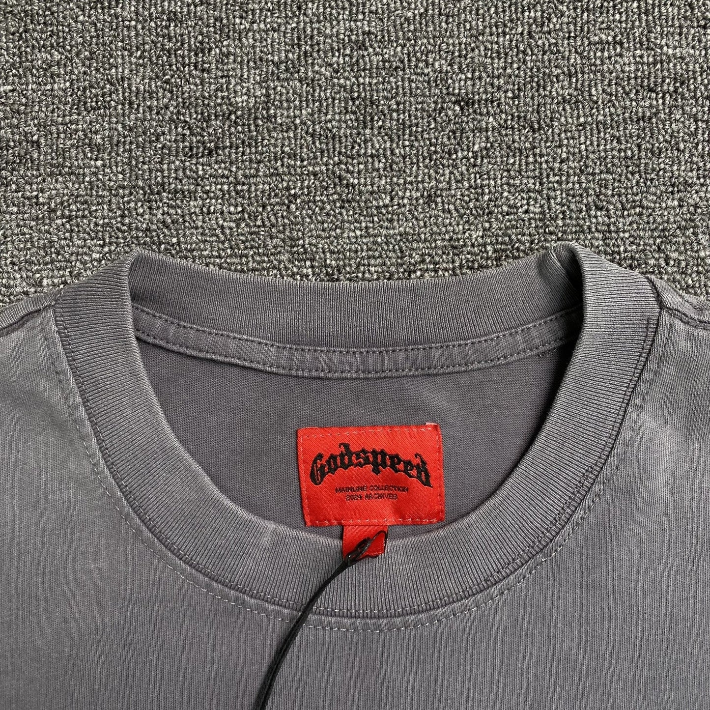 GODSPEED BALACLAVA SZN T - SHIRT WASHED GREY - Sin Sity Reps