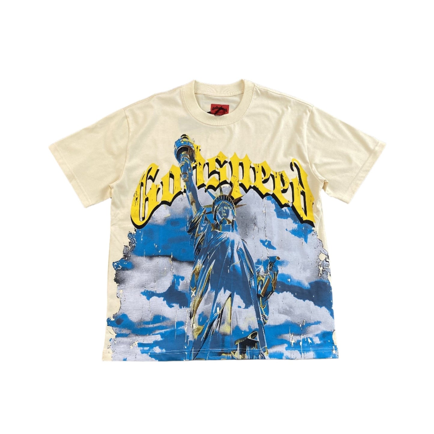 GODSPEED CHROME LIBERTY T - SHIRT BONE - Sin Sity Reps