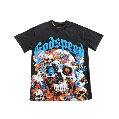 GODSPEED ETERNAL DREAM T - SHIRT WASHED BLACK - Sin Sity Reps