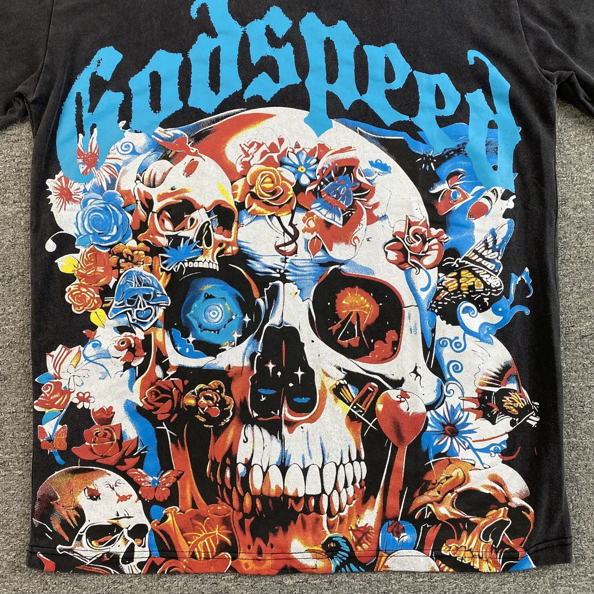 GODSPEED ETERNAL DREAM T - SHIRT WASHED BLACK - Sin Sity Reps