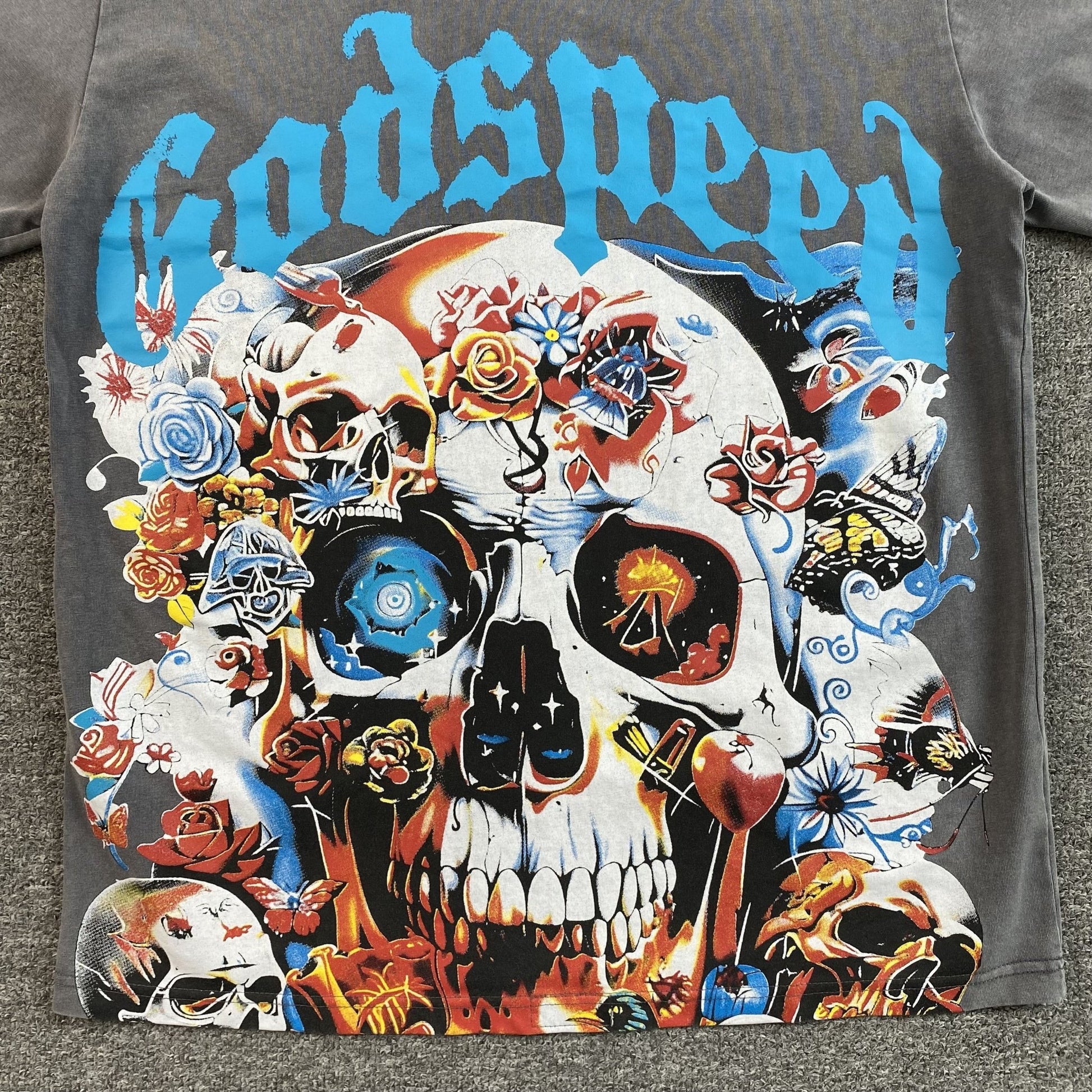 GODSPEED ETERNAL DREAM T - SHIRT WASHED GREY - Sin Sity Reps