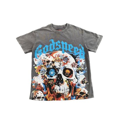 GODSPEED ETERNAL DREAM T - SHIRT WASHED GREY - Sin Sity Reps