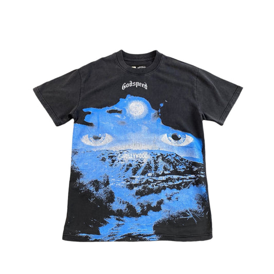 GODSPEED HILLS HAVE EYES T - SHIRT WASHED BLACK - Sin Sity Reps