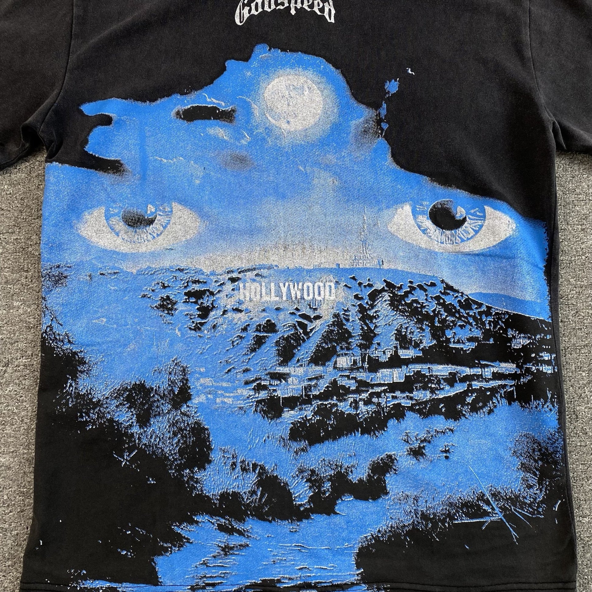 GODSPEED HILLS HAVE EYES T - SHIRT WASHED BLACK - Sin Sity Reps