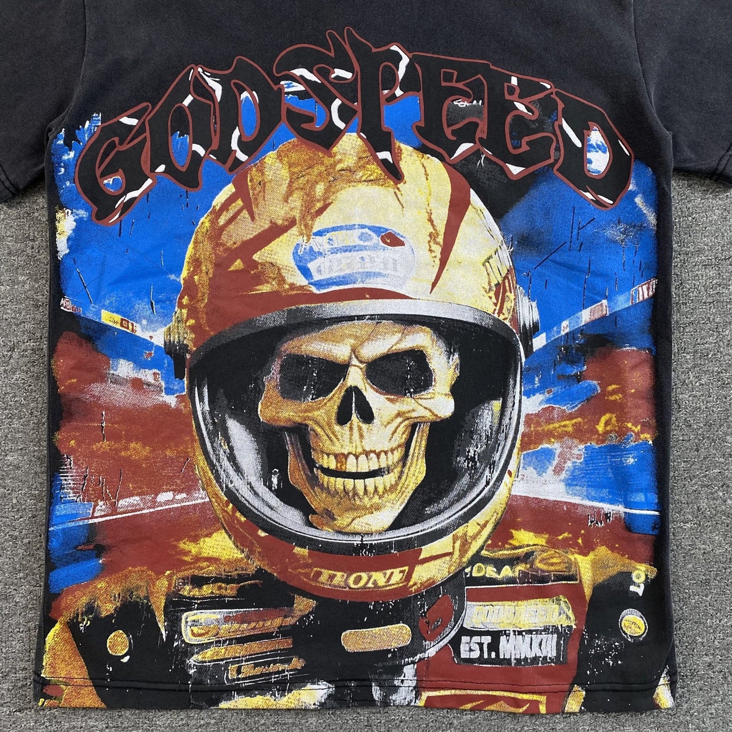 GODSPEED RACER GOLDIE T - SHIRT WASHED BLACK - Sin Sity Reps