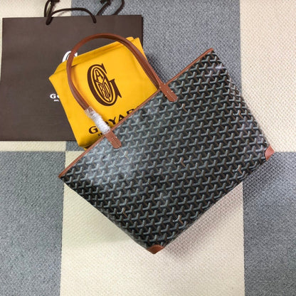 GOYARD ARTOIS PM TOTE BAG BLACK & TAN - Sin Sity Reps