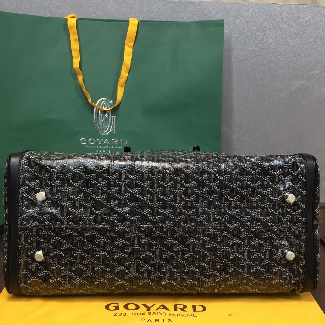 GOYARD BOSTON 50 TRAVEL BAG BLACK - Sin Sity Reps