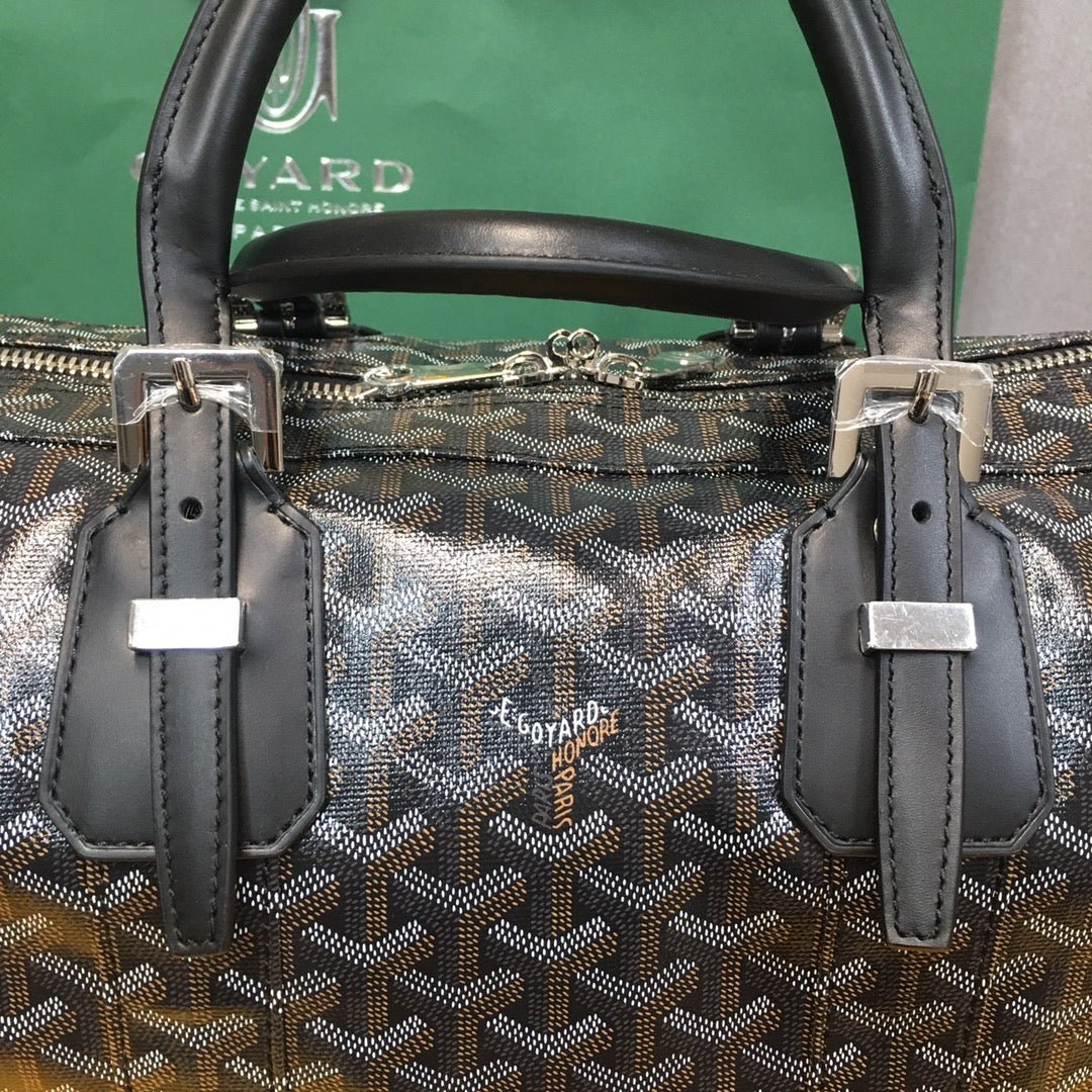 GOYARD BOSTON 50 TRAVEL BAG BLACK - Sin Sity Reps