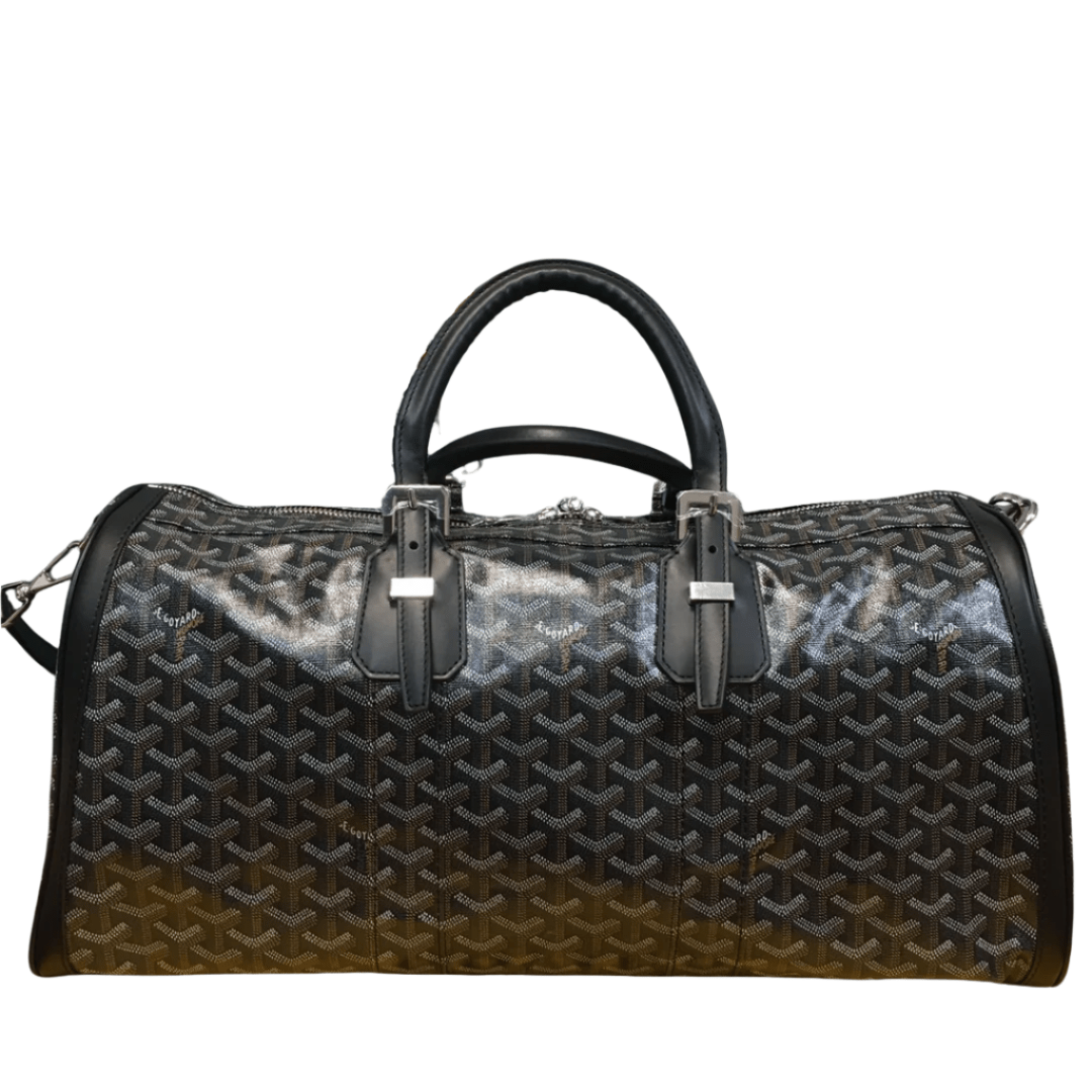 GOYARD BOSTON 50 TRAVEL BAG BLACK - Sin Sity Reps