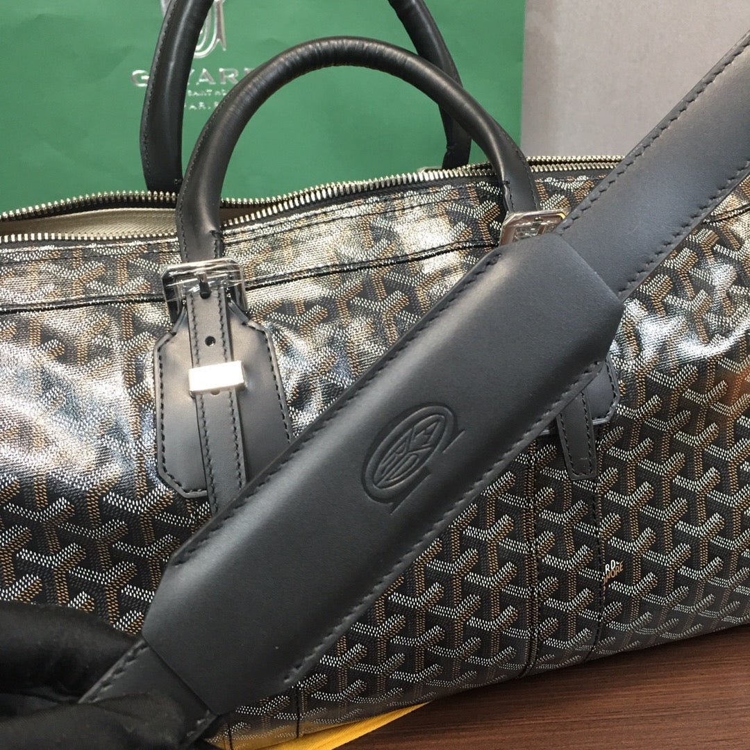 GOYARD BOSTON 50 TRAVEL BAG BLACK - Sin Sity Reps