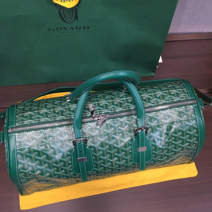 GOYARD BOSTON 50 TRAVEL BAG GREEN - Sin Sity Reps