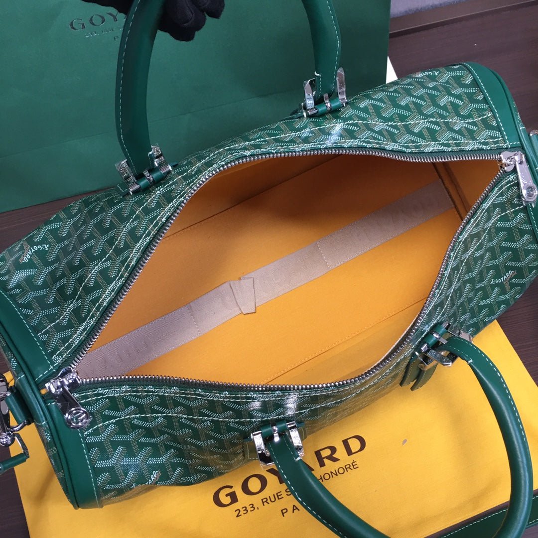 GOYARD BOSTON 50 TRAVEL BAG GREEN - Sin Sity Reps