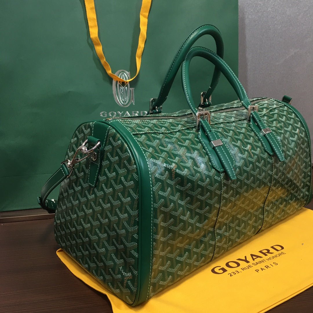 GOYARD BOSTON 50 TRAVEL BAG GREEN - Sin Sity Reps