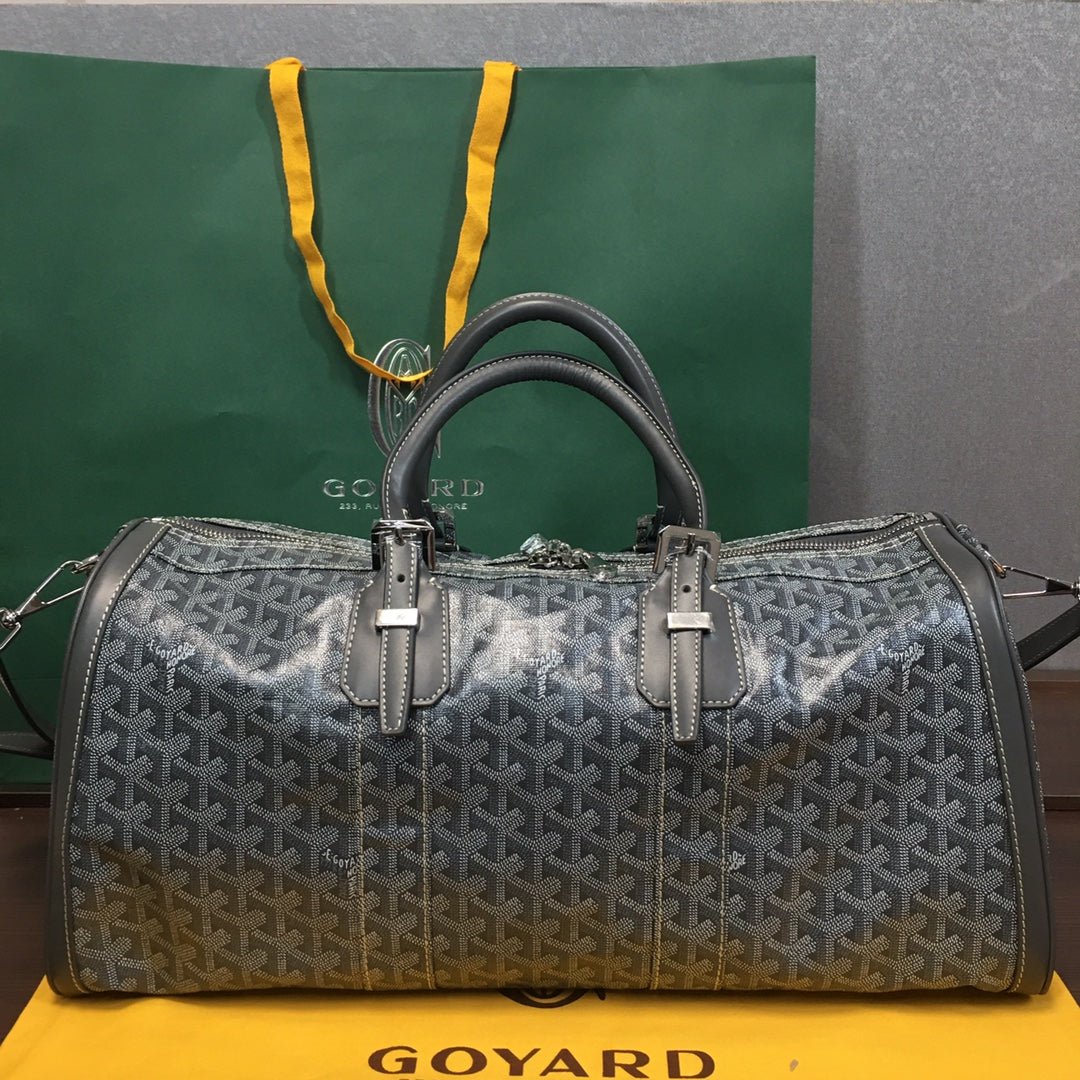 GOYARD BOSTON 50 TRAVEL BAG GREY - Sin Sity Reps