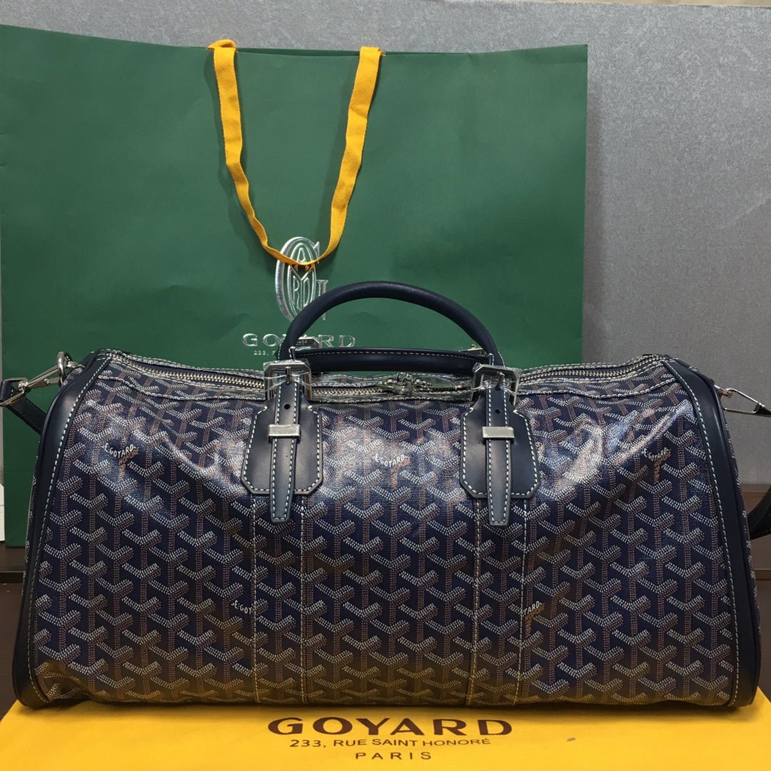 GOYARD BOSTON 50 TRAVEL BAG NAVY - Sin Sity Reps