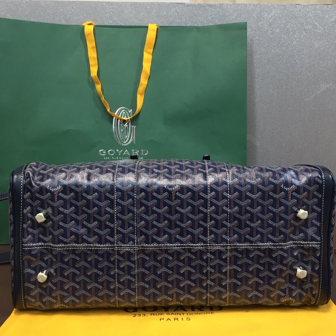 GOYARD BOSTON 50 TRAVEL BAG NAVY - Sin Sity Reps