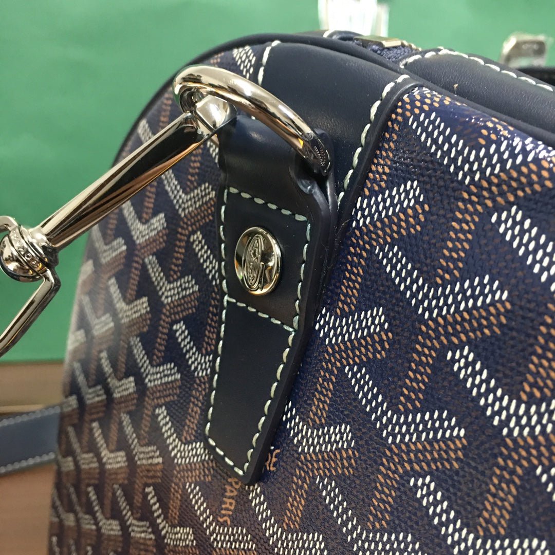 GOYARD BOSTON 50 TRAVEL BAG NAVY - Sin Sity Reps