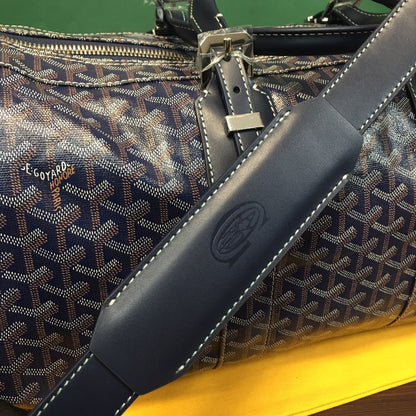 GOYARD BOSTON 50 TRAVEL BAG NAVY - Sin Sity Reps