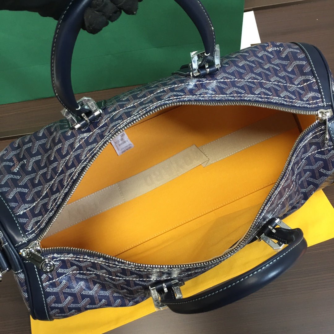 GOYARD BOSTON 50 TRAVEL BAG NAVY - Sin Sity Reps