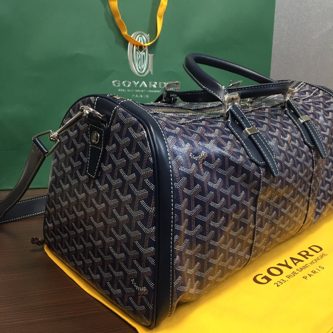 GOYARD BOSTON 50 TRAVEL BAG NAVY - Sin Sity Reps