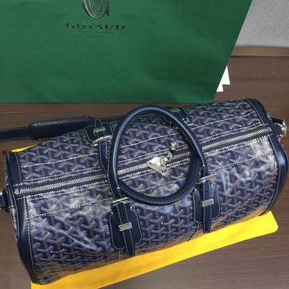 GOYARD BOSTON 50 TRAVEL BAG NAVY - Sin Sity Reps