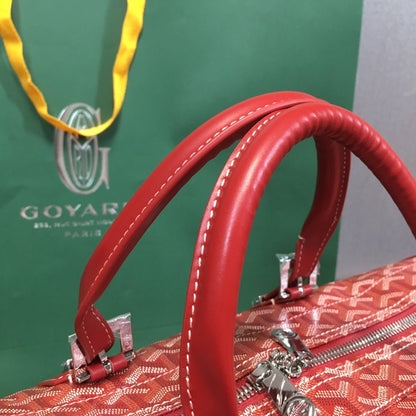 GOYARD BOSTON 50 TRAVEL BAG RED - Sin Sity Reps