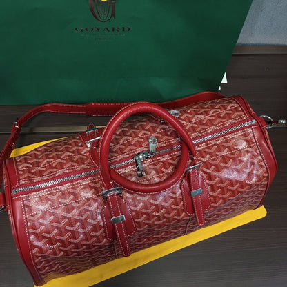 GOYARD BOSTON 50 TRAVEL BAG RED - Sin Sity Reps