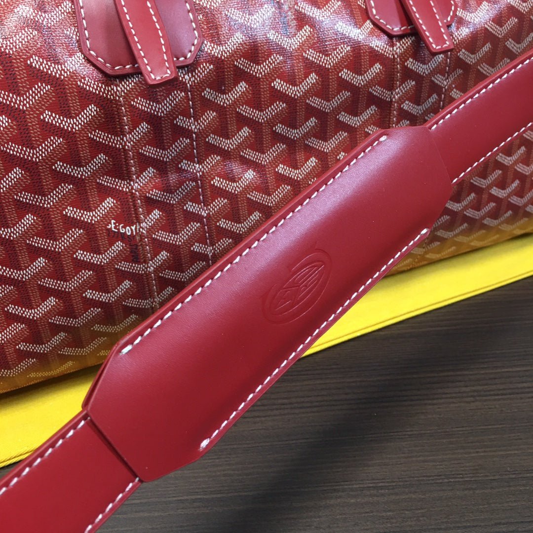 GOYARD BOSTON 50 TRAVEL BAG RED - Sin Sity Reps