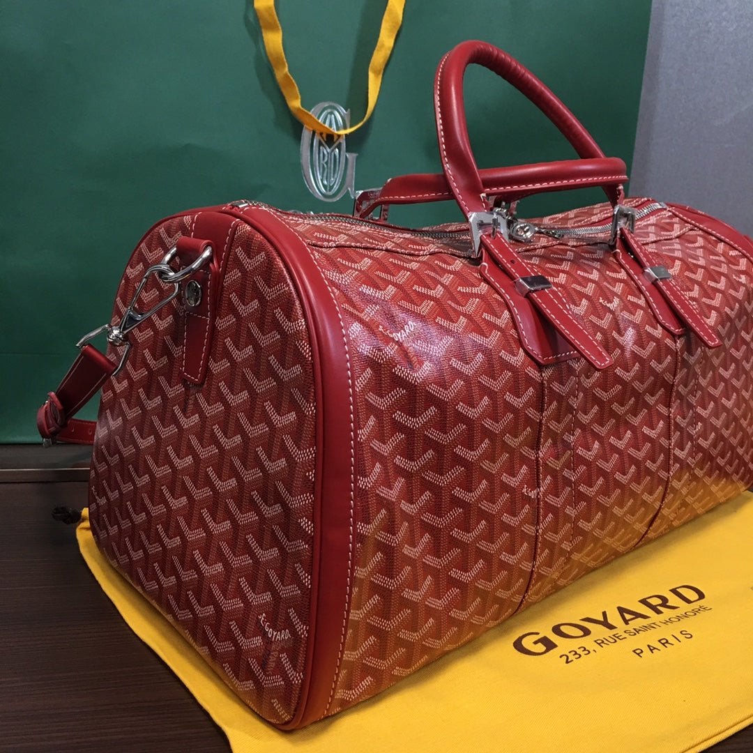 GOYARD BOSTON 50 TRAVEL BAG RED - Sin Sity Reps