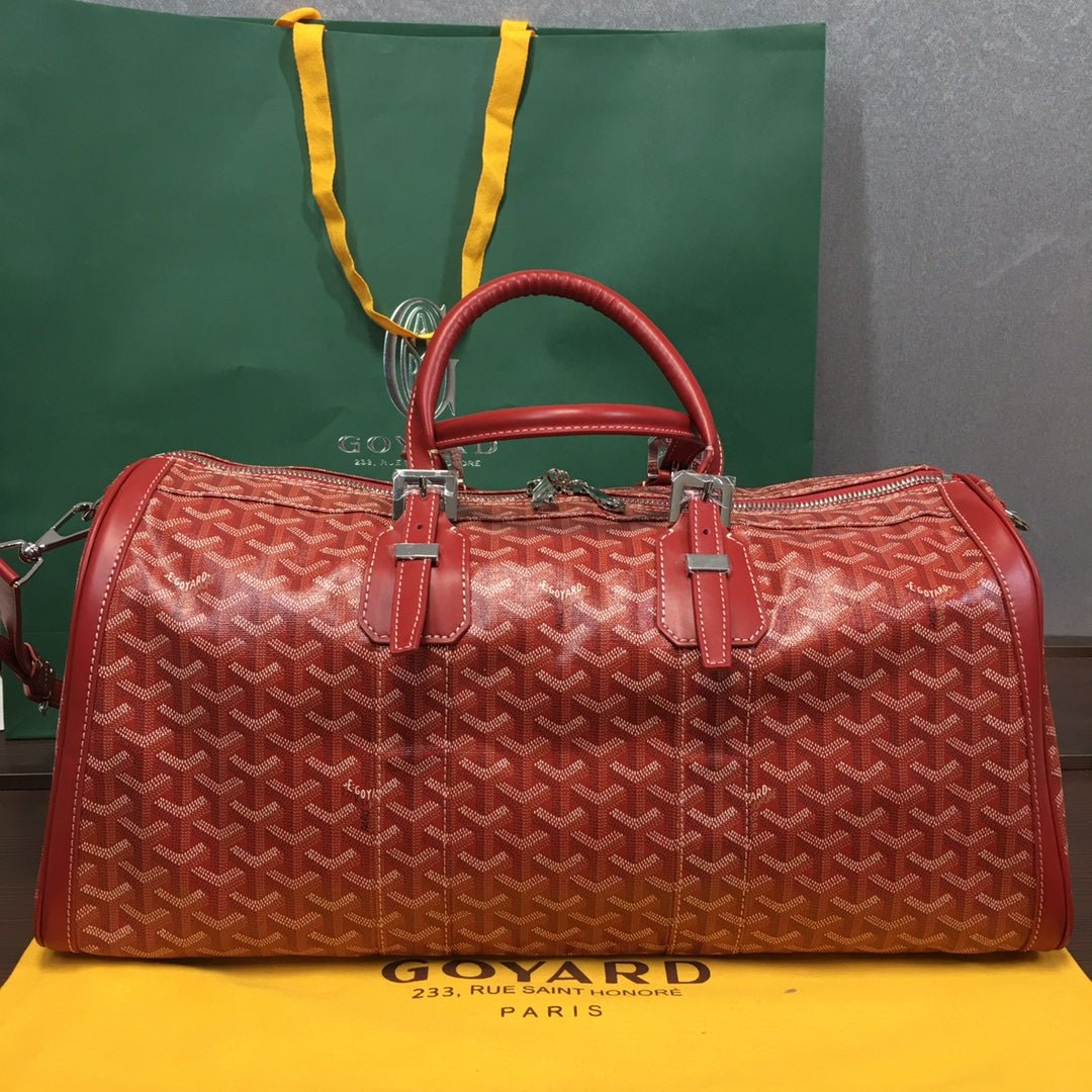 GOYARD BOSTON 50 TRAVEL BAG RED - Sin Sity Reps