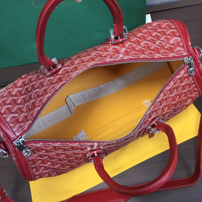 GOYARD BOSTON 50 TRAVEL BAG RED - Sin Sity Reps