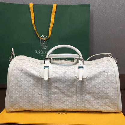 GOYARD BOSTON 50 TRAVEL BAG WHITE - Sin Sity Reps