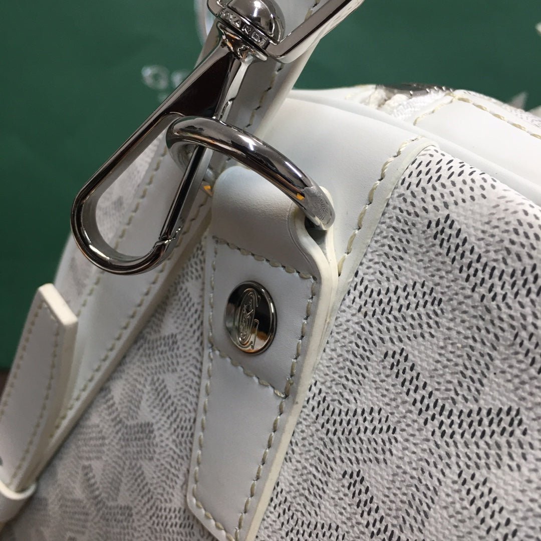 GOYARD BOSTON 50 TRAVEL BAG WHITE - Sin Sity Reps