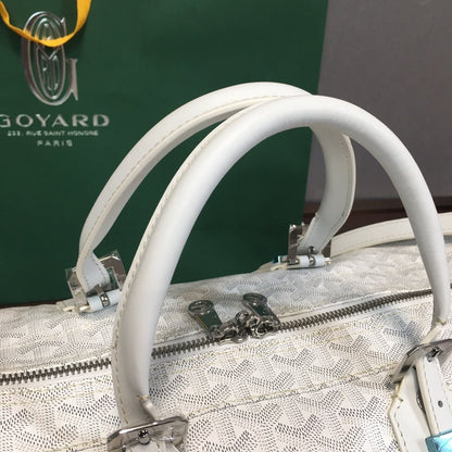 GOYARD BOSTON 50 TRAVEL BAG WHITE - Sin Sity Reps