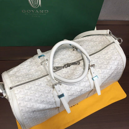 GOYARD BOSTON 50 TRAVEL BAG WHITE - Sin Sity Reps