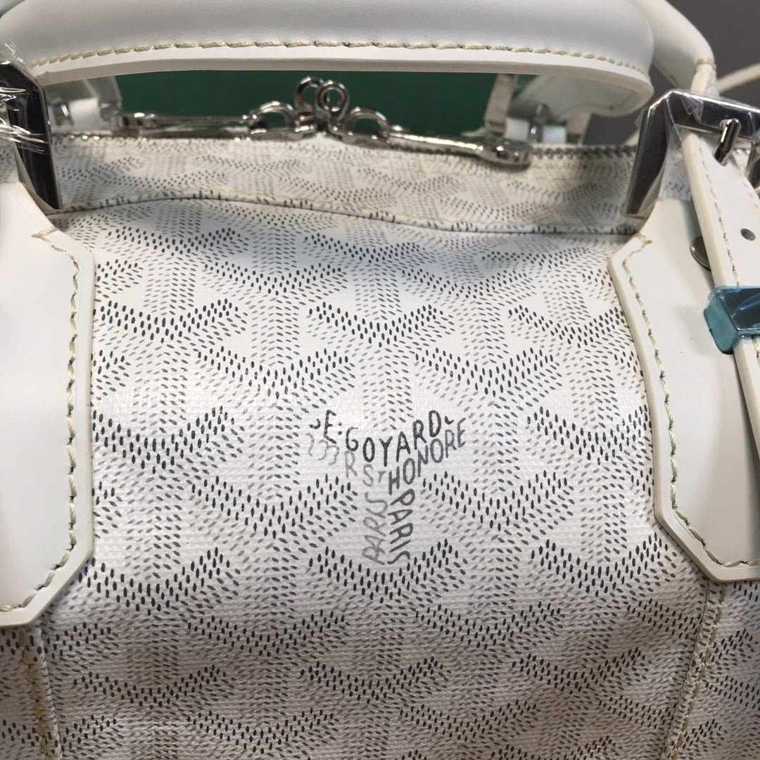 GOYARD BOSTON 50 TRAVEL BAG WHITE - Sin Sity Reps