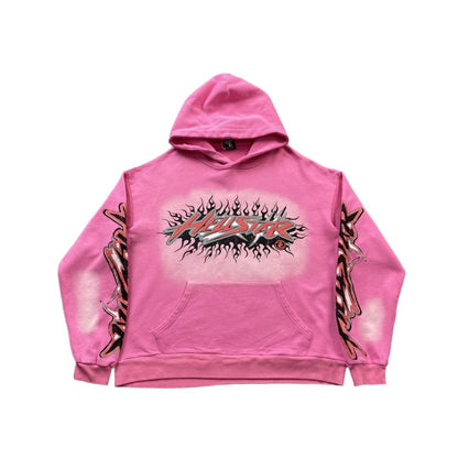 HELLSTAR BRAINWASHED WITHOUT BRAIN HOODIE PINK - Sin Sity Reps