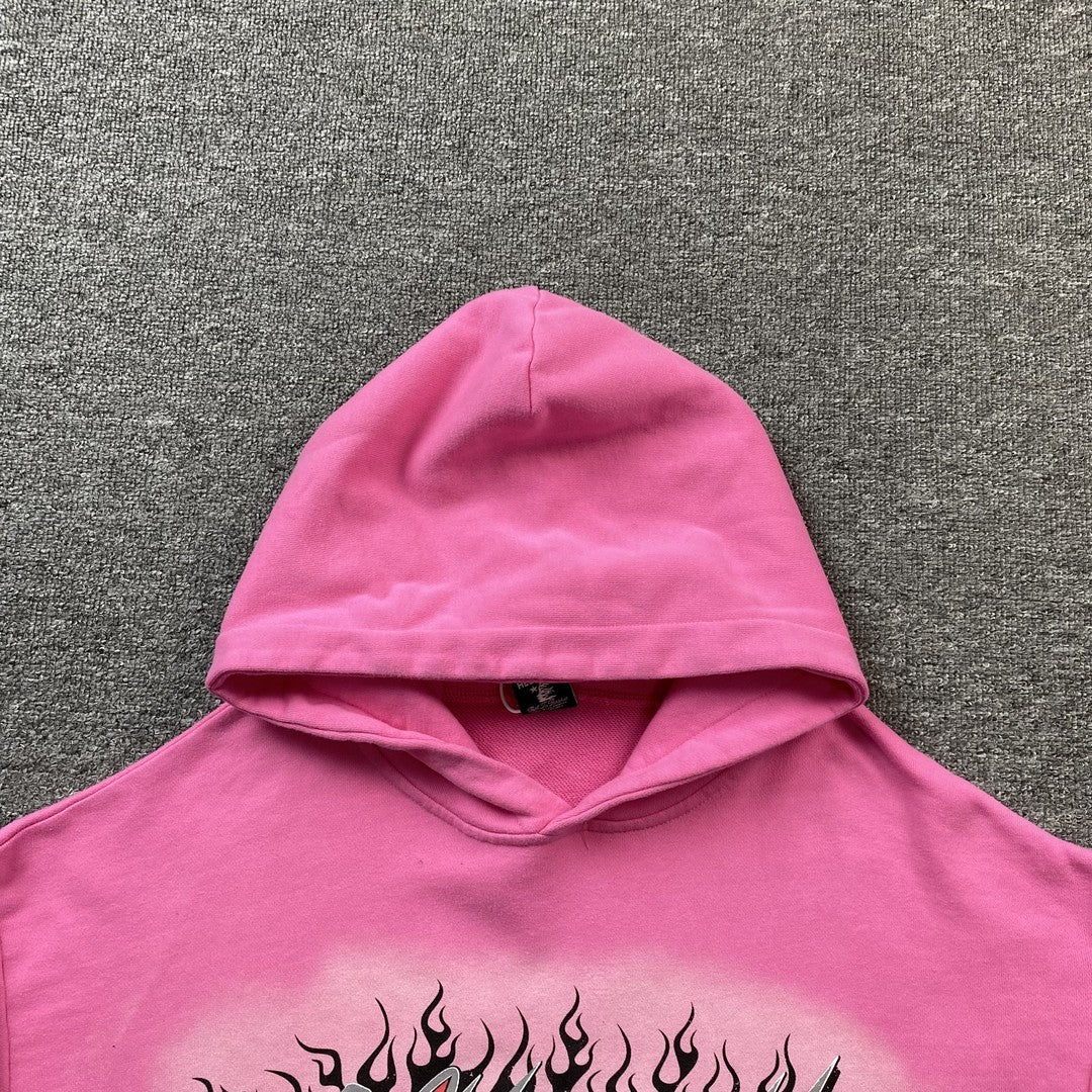 HELLSTAR BRAINWASHED WITHOUT BRAIN HOODIE PINK - Sin Sity Reps