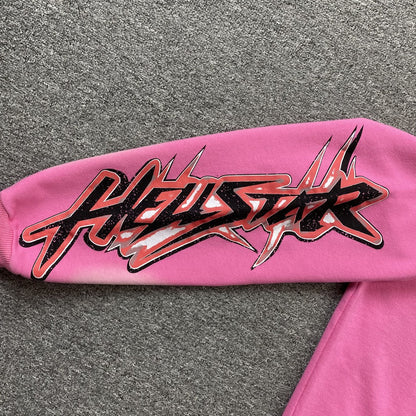 HELLSTAR BRAINWASHED WITHOUT BRAIN HOODIE PINK - Sin Sity Reps