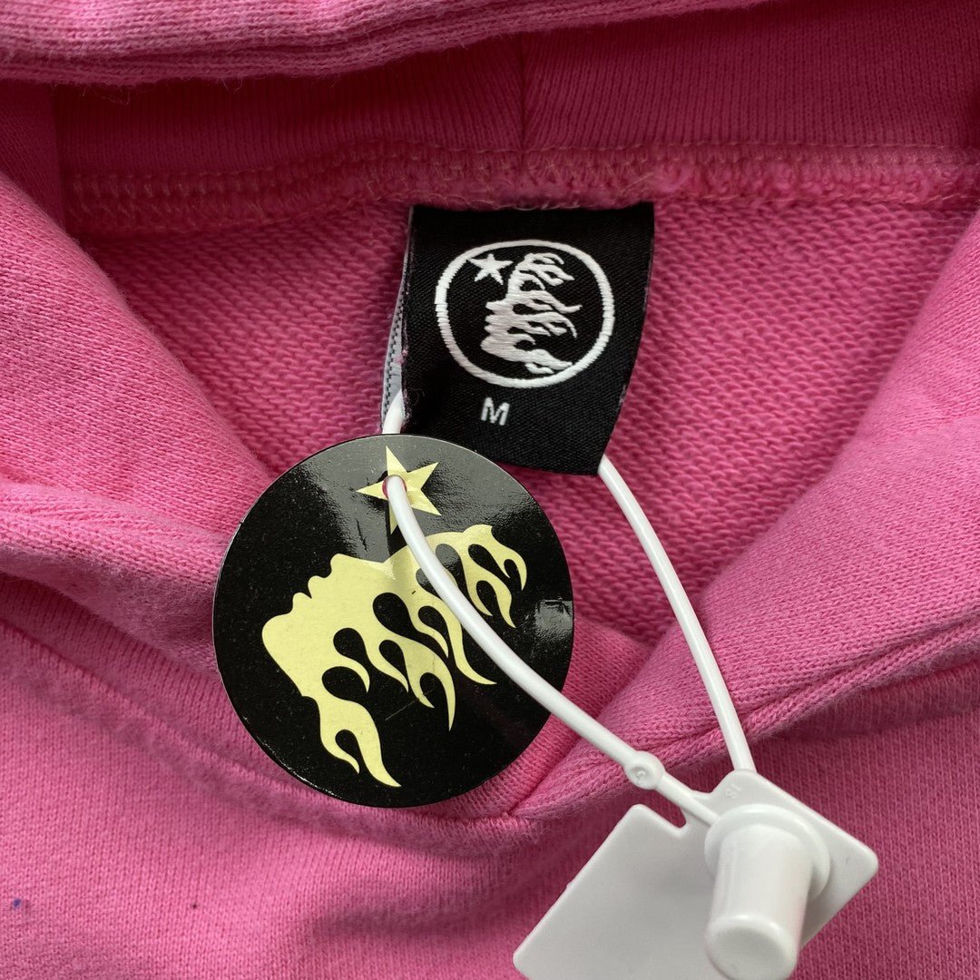 HELLSTAR BRAINWASHED WITHOUT BRAIN HOODIE PINK - Sin Sity Reps