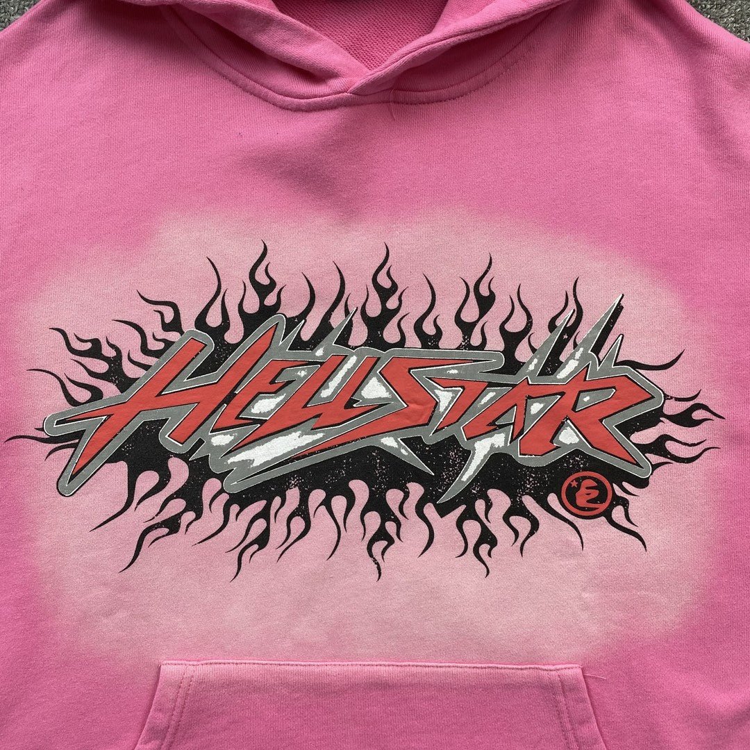 HELLSTAR BRAINWASHED WITHOUT BRAIN HOODIE PINK - Sin Sity Reps