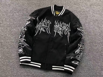 HELLSTAR COMPLEXCON EXCLUSIVE VARSITY JACKET BLACK - Sin Sity Reps