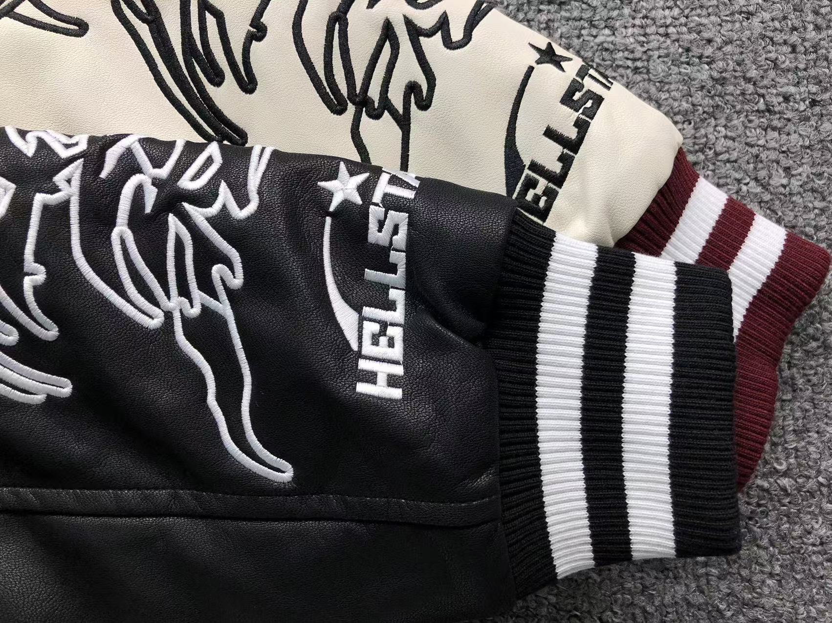 HELLSTAR COMPLEXCON EXCLUSIVE VARSITY JACKET BLACK - Sin Sity Reps