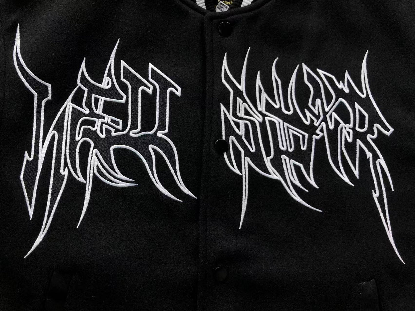 HELLSTAR COMPLEXCON EXCLUSIVE VARSITY JACKET BLACK - Sin Sity Reps