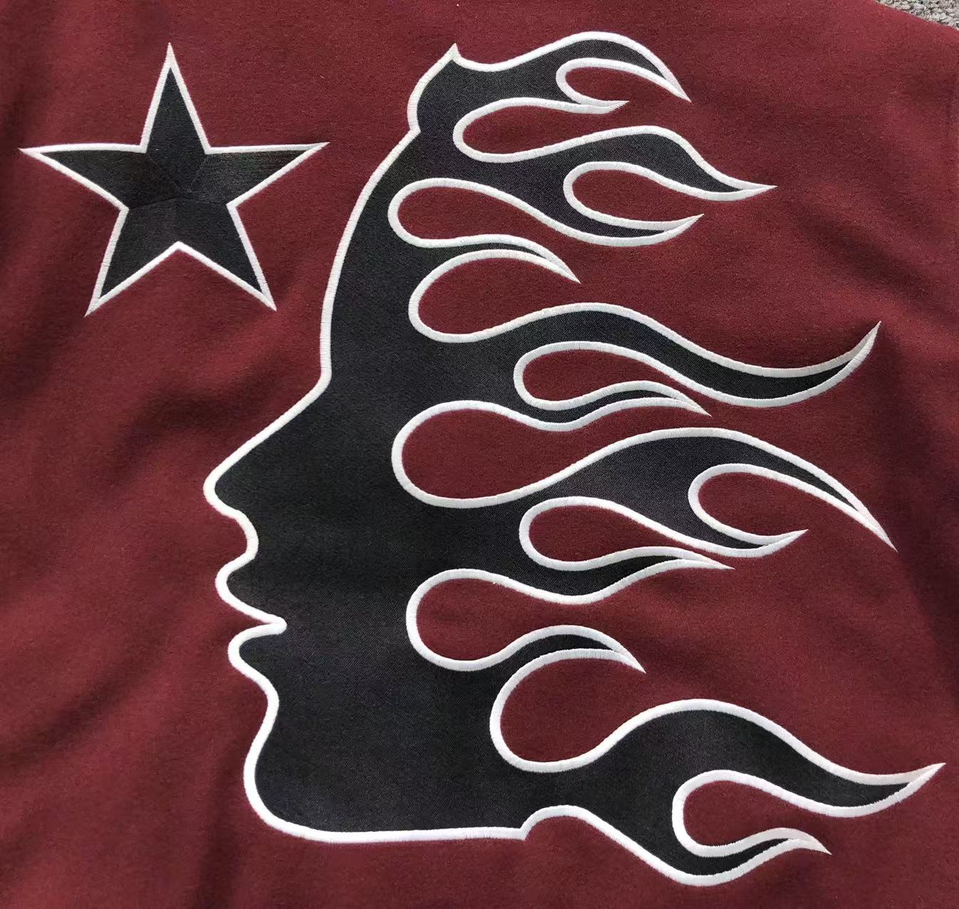 HELLSTAR COMPLEXCON EXCLUSIVE VARSITY JACKET MAROON - Sin Sity Reps